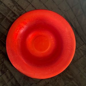 RARE VINTAGE REGAL ALUMINUM BOWL RED ROSES